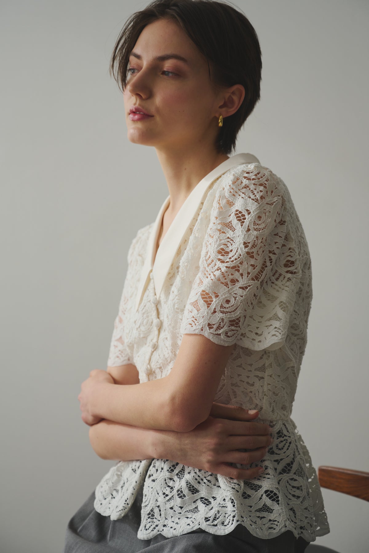 LACE PEPLUM BLOUSE – Jil Grace