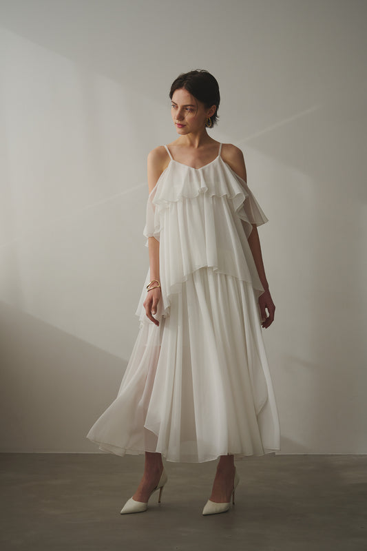 CHIFFON TIERED DRESS