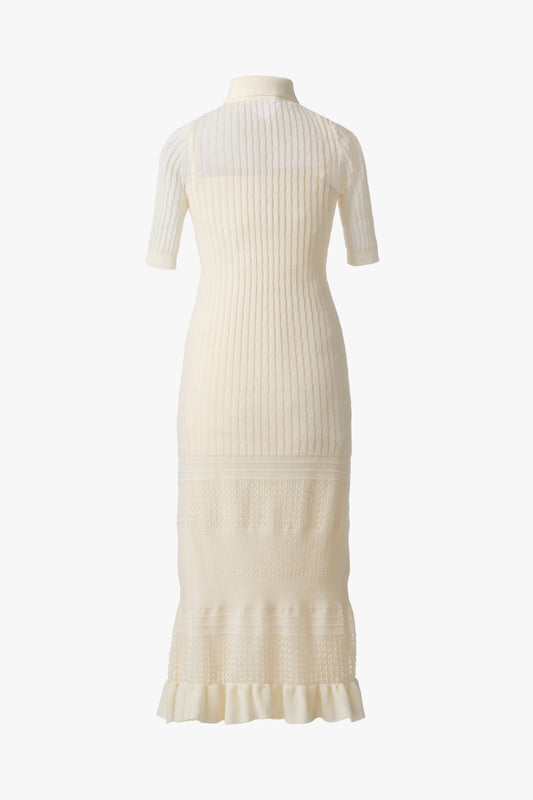 KNIT COMBI DRESS