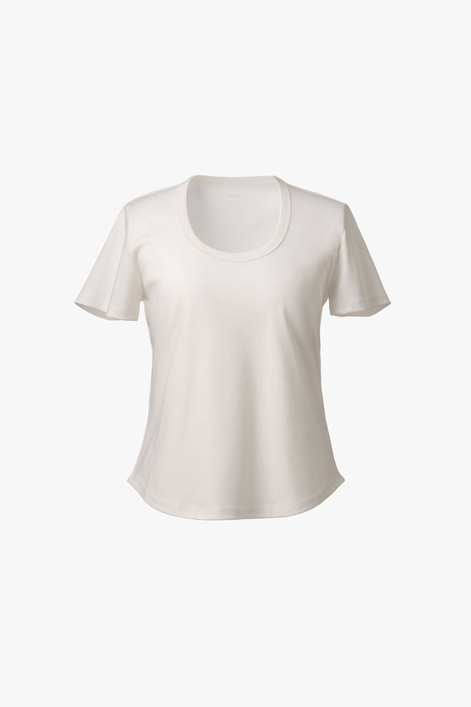 TIMELESS SILKY U-NECK TEE