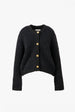 WOOL PILE KNIT  CARDIGAN