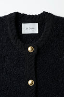 WOOL PILE KNIT  CARDIGAN