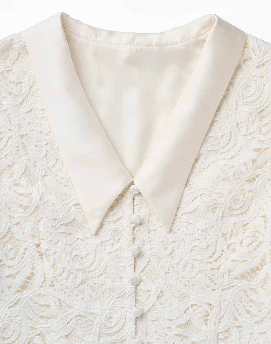 LACE PEPLUM BLOUSE – Jil Grace