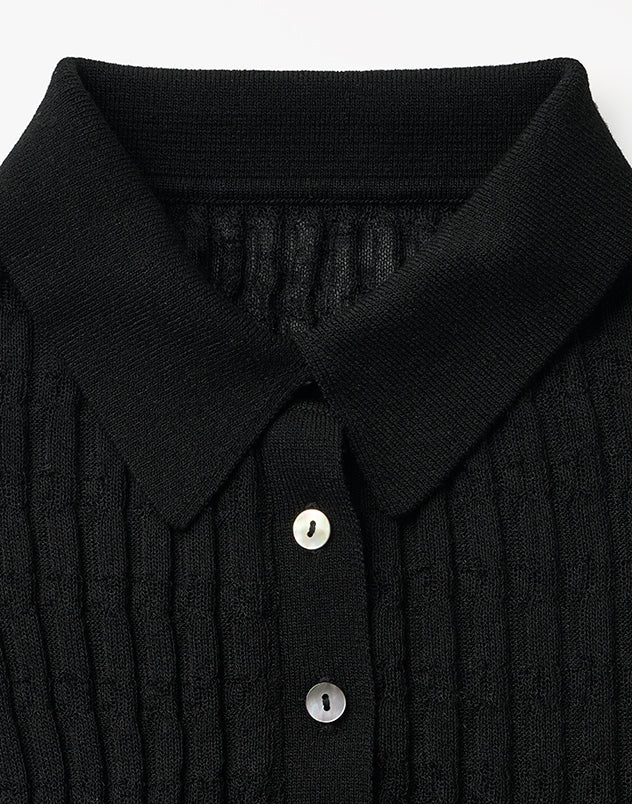 KNIT COMBI DRESS