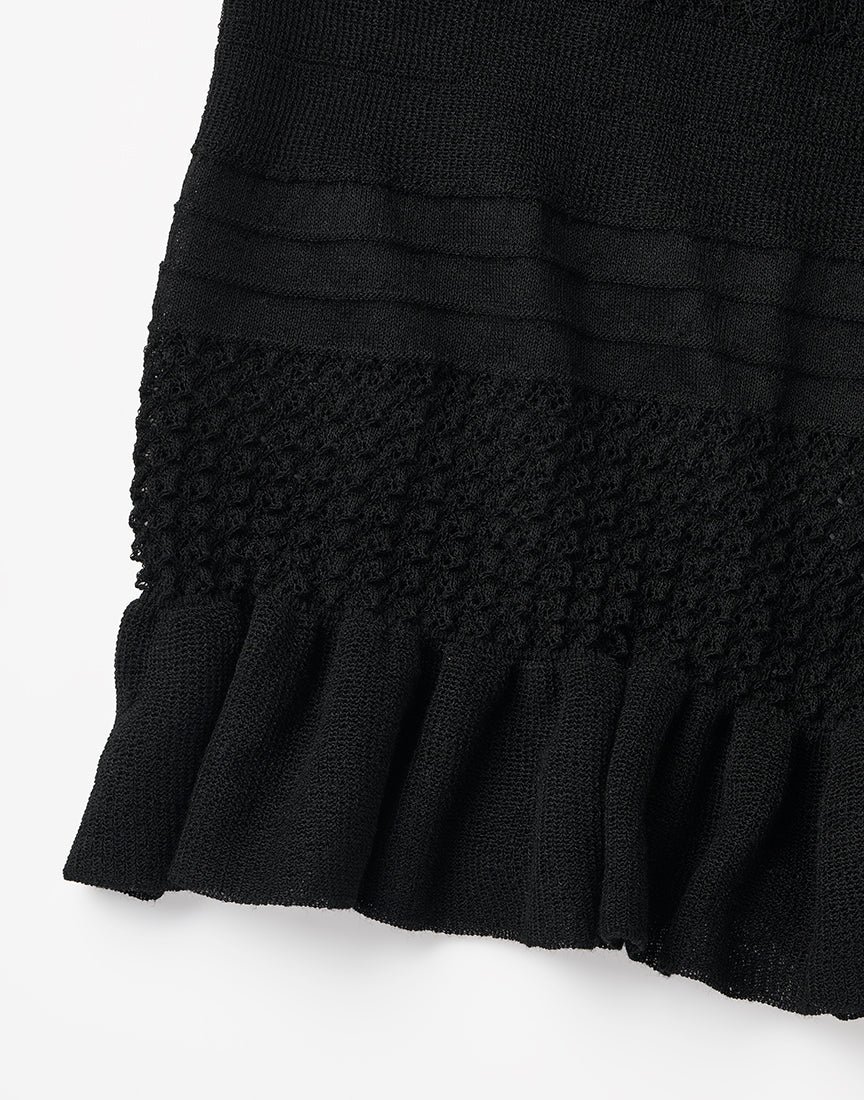 KNIT COMBI DRESS