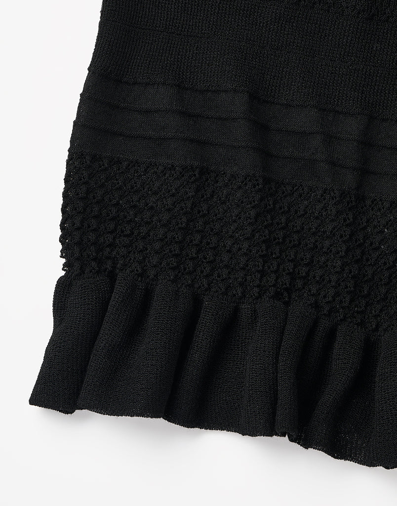 KNIT COMBI DRESS