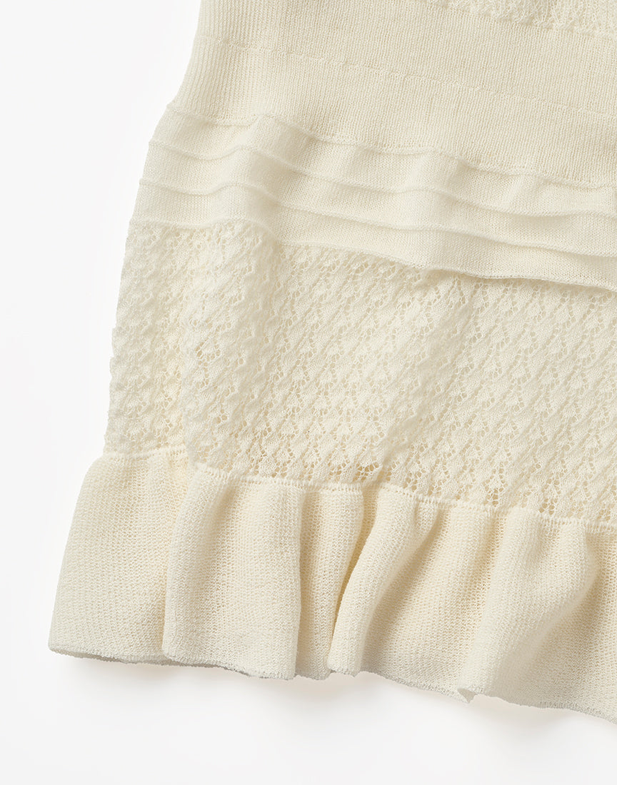 KNIT COMBI DRESS
