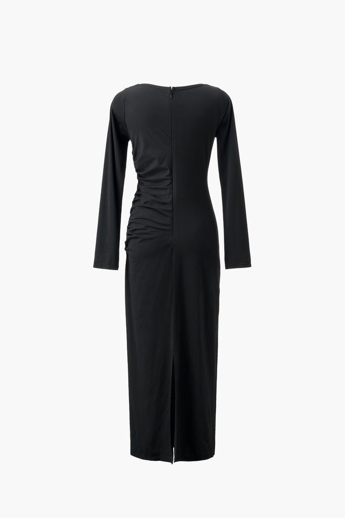 CASCADE DRAPE DRESS