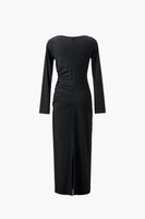 CASCADE DRAPE DRESS