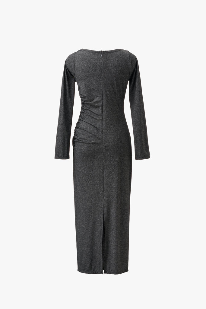 CASCADE DRAPE DRESS