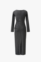 CASCADE DRAPE DRESS