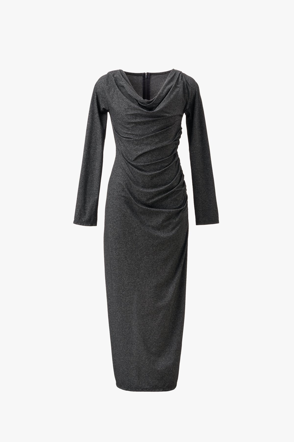 CASCADE DRAPE DRESS