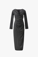 CASCADE DRAPE DRESS