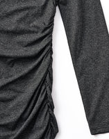CASCADE DRAPE DRESS