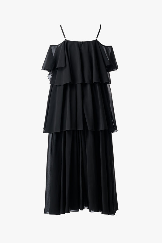 CHIFFON TIERED DRESS