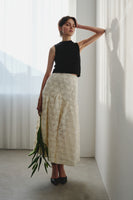 FLOWER MIDI SKIRT