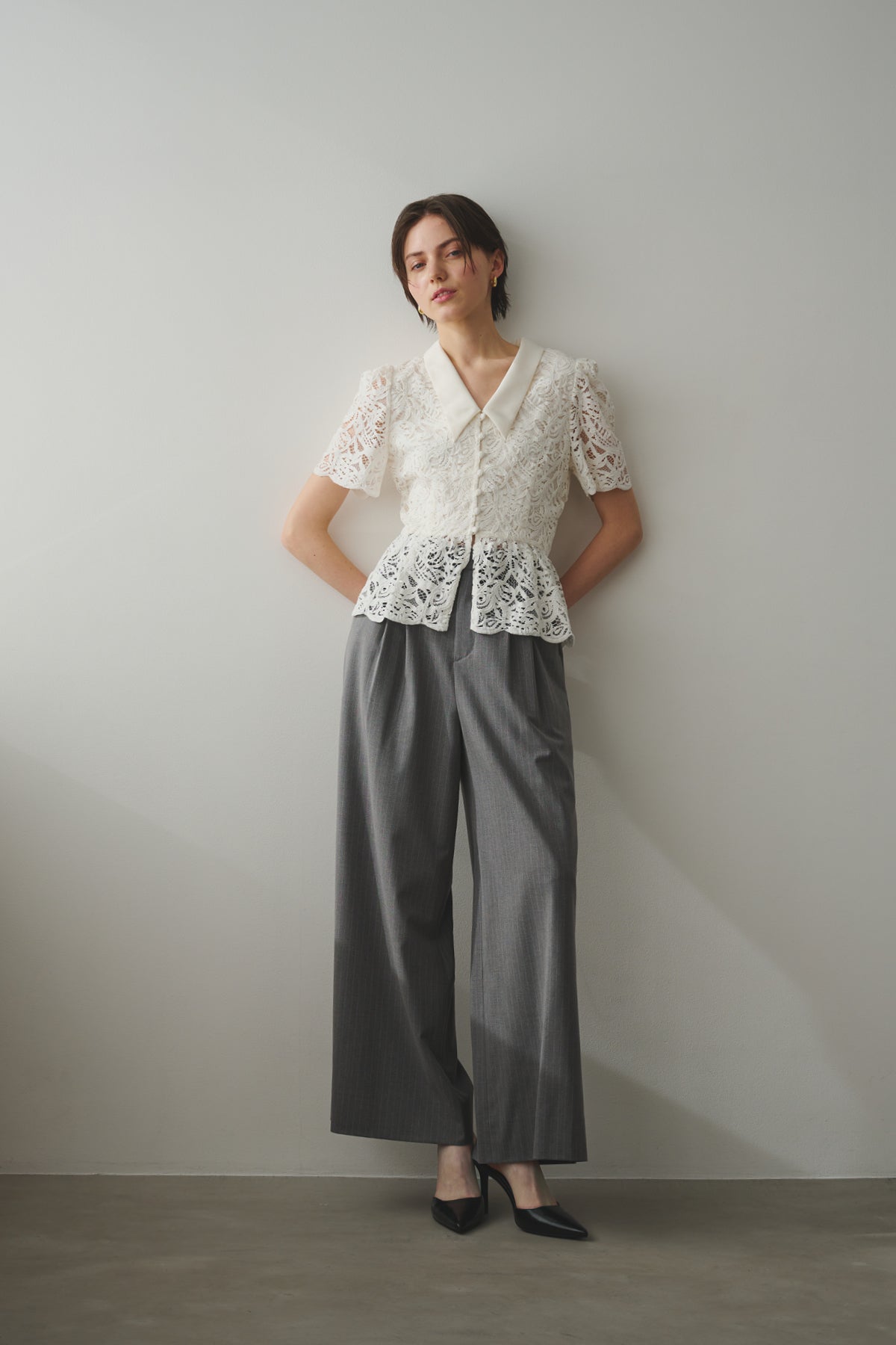 LACE PEPLUM BLOUSE – Jil Grace
