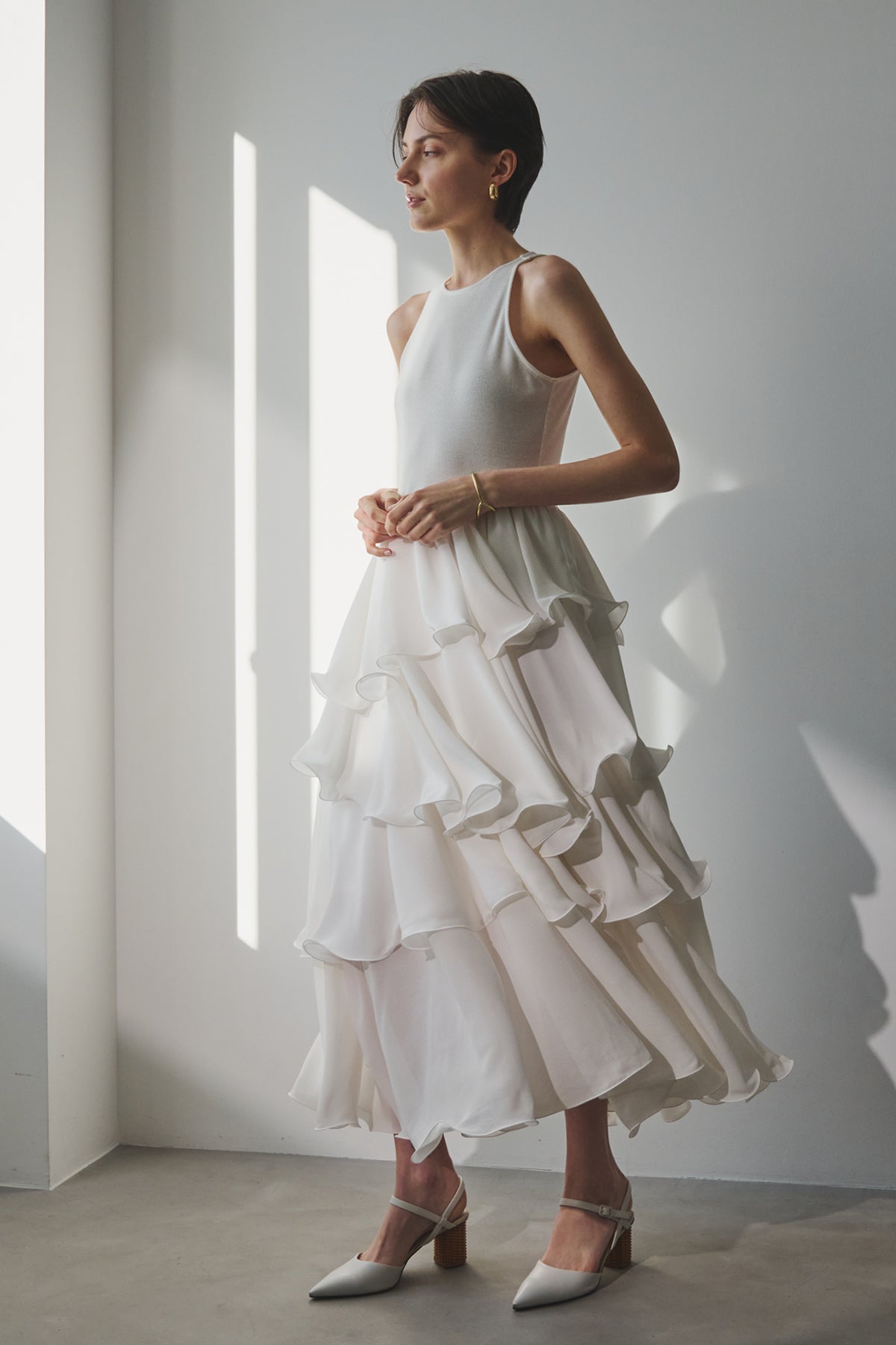 TIERED COMBI DRESS