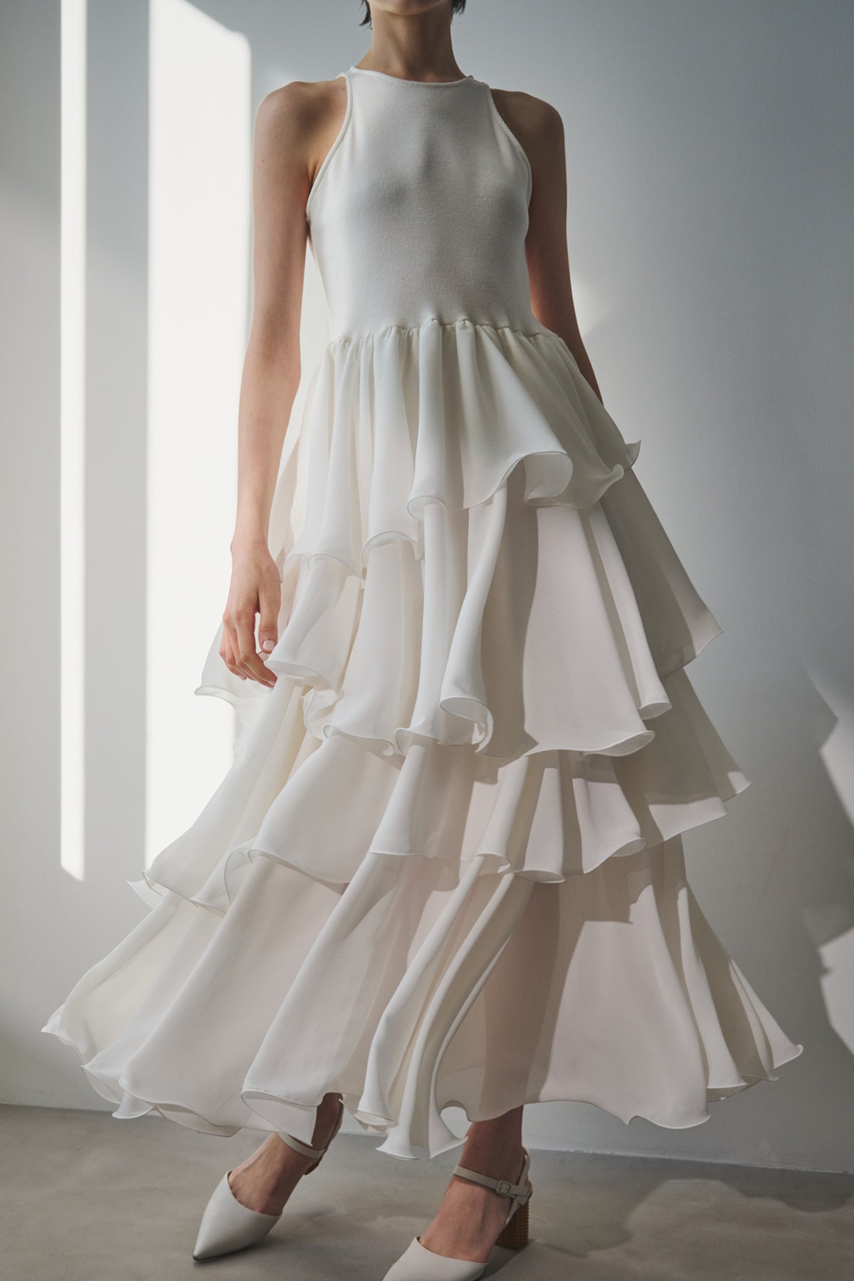 TIERED COMBI DRESS
