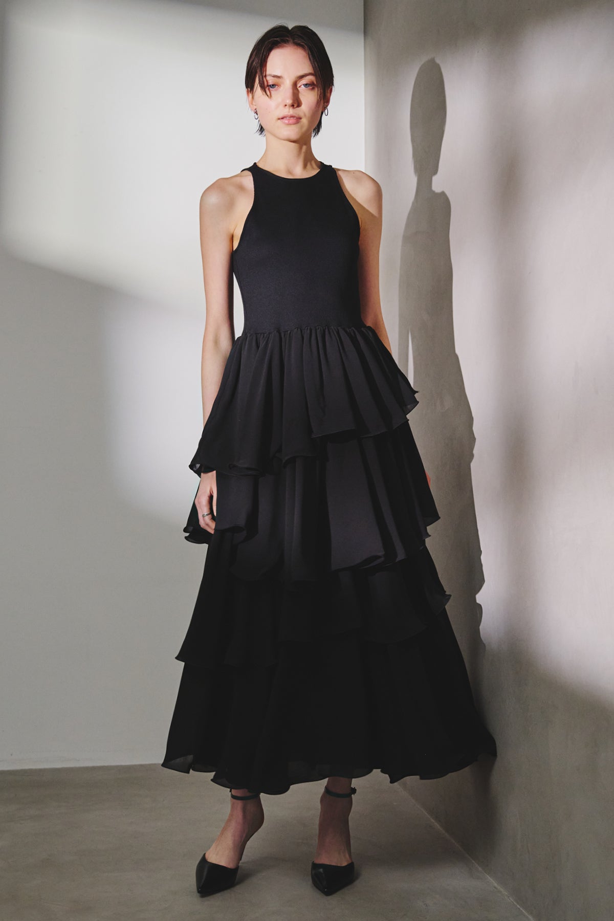 TIERED COMBI DRESS