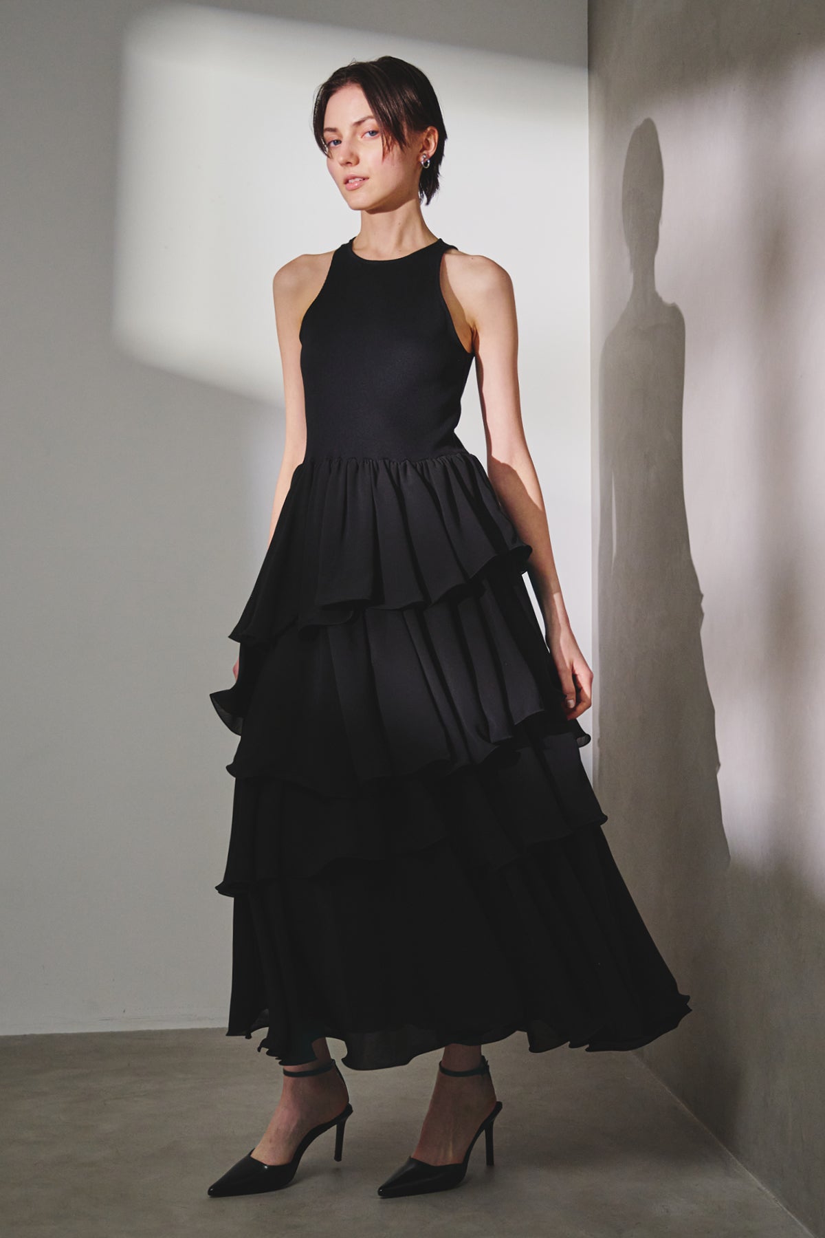 TIERED COMBI DRESS