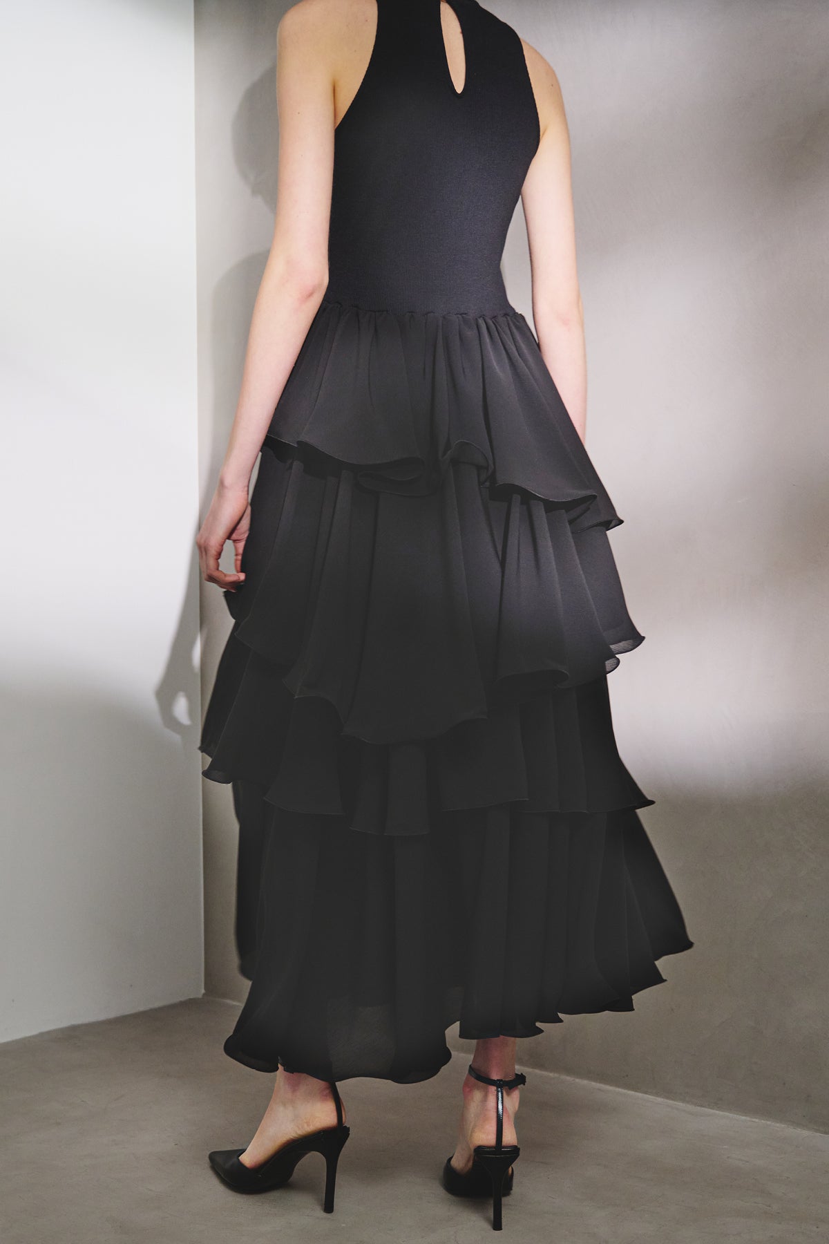 TIERED COMBI DRESS