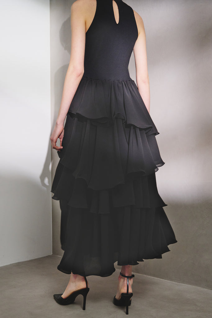 TIERED COMBI DRESS
