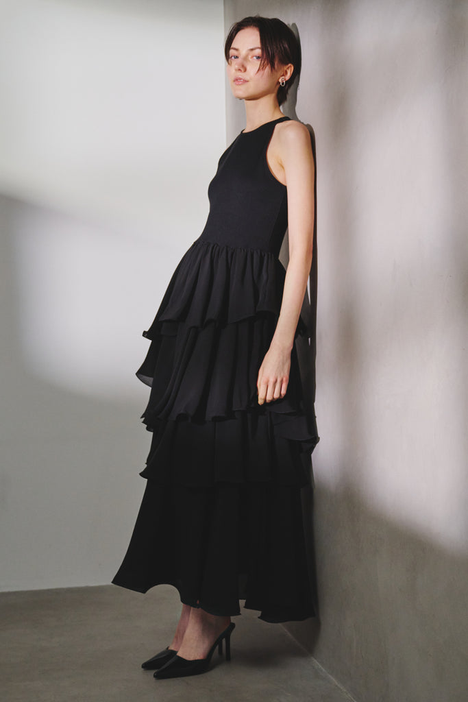 TIERED COMBI DRESS