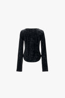 FRAME VELOURS TOP