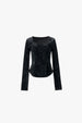 FRAME VELOURS TOP
