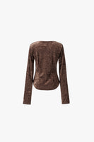 FRAME VELOURS TOP