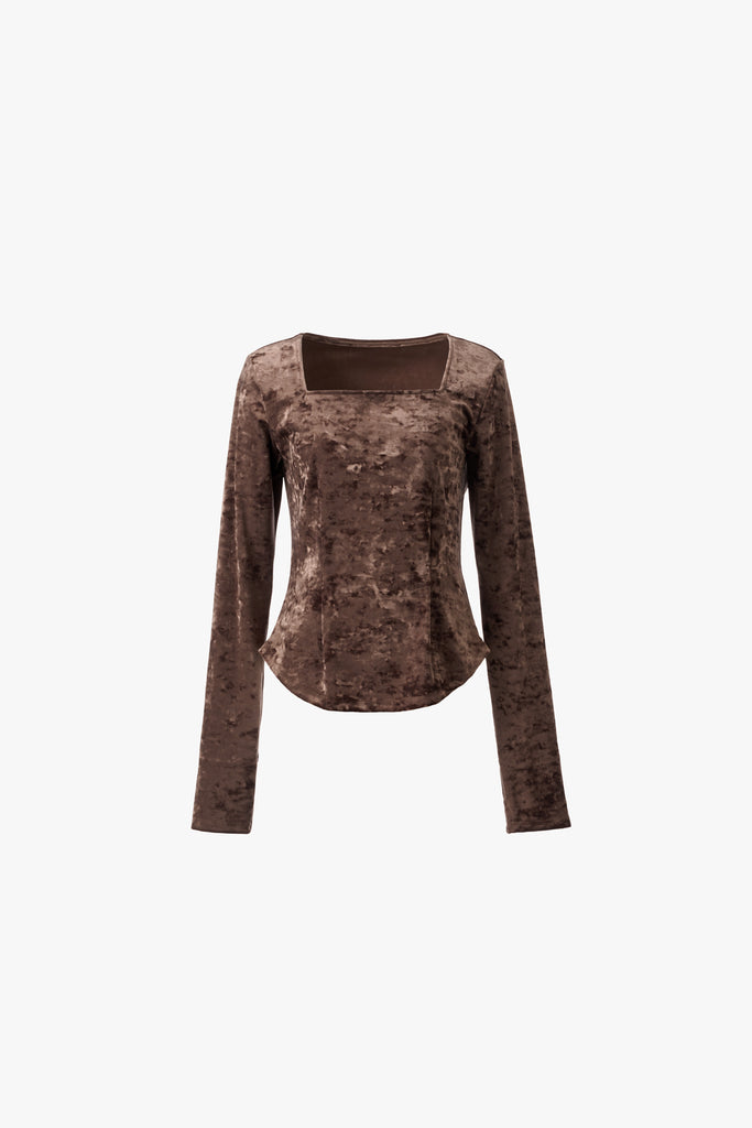 FRAME VELOURS TOP