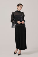 VEILED GLOW BLOUSE