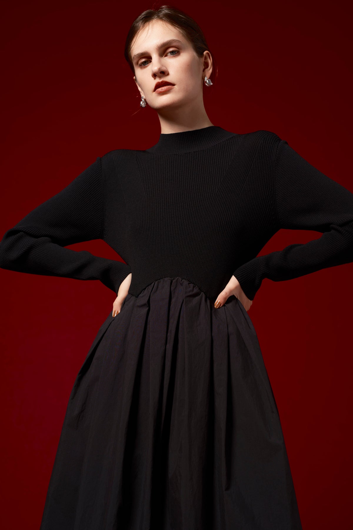 EMBLEM FLARE DRESS