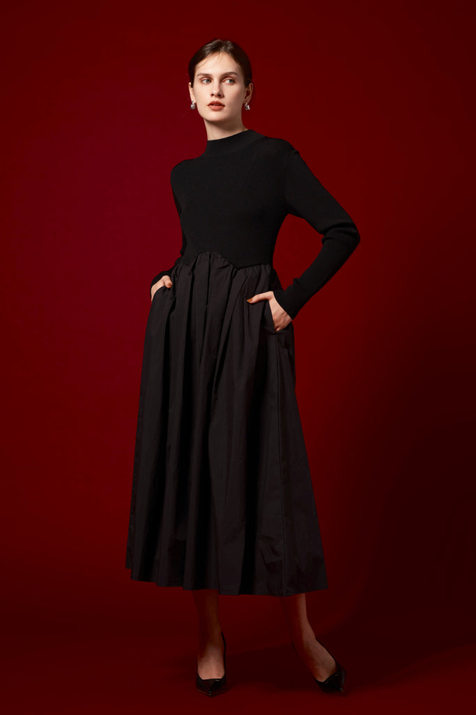 EMBLEM FLARE DRESS