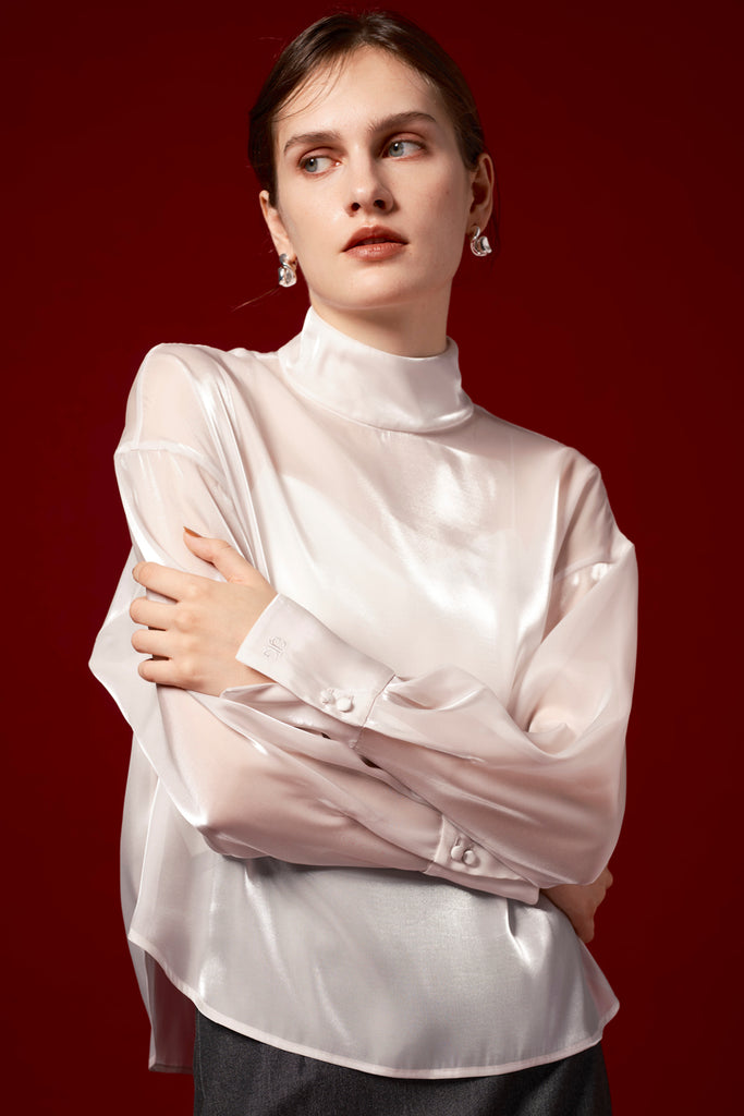 VEILED GLOW BLOUSE