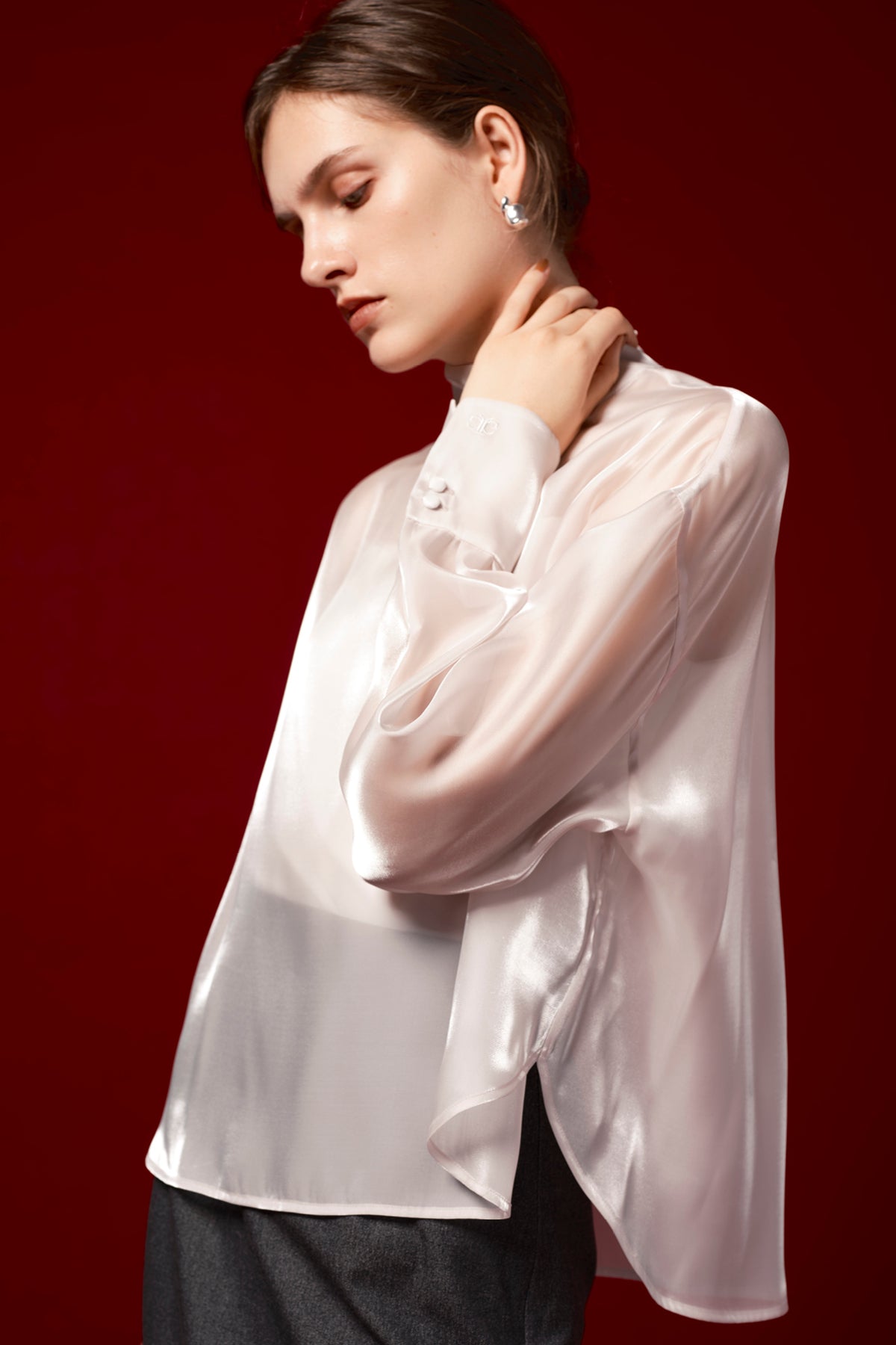 VEILED GLOW BLOUSE