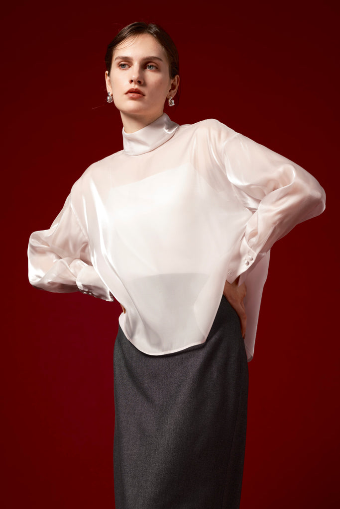 VEILED GLOW BLOUSE