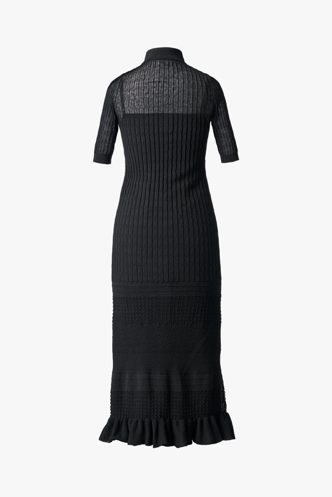 KNIT COMBI DRESS