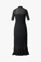 KNIT COMBI DRESS