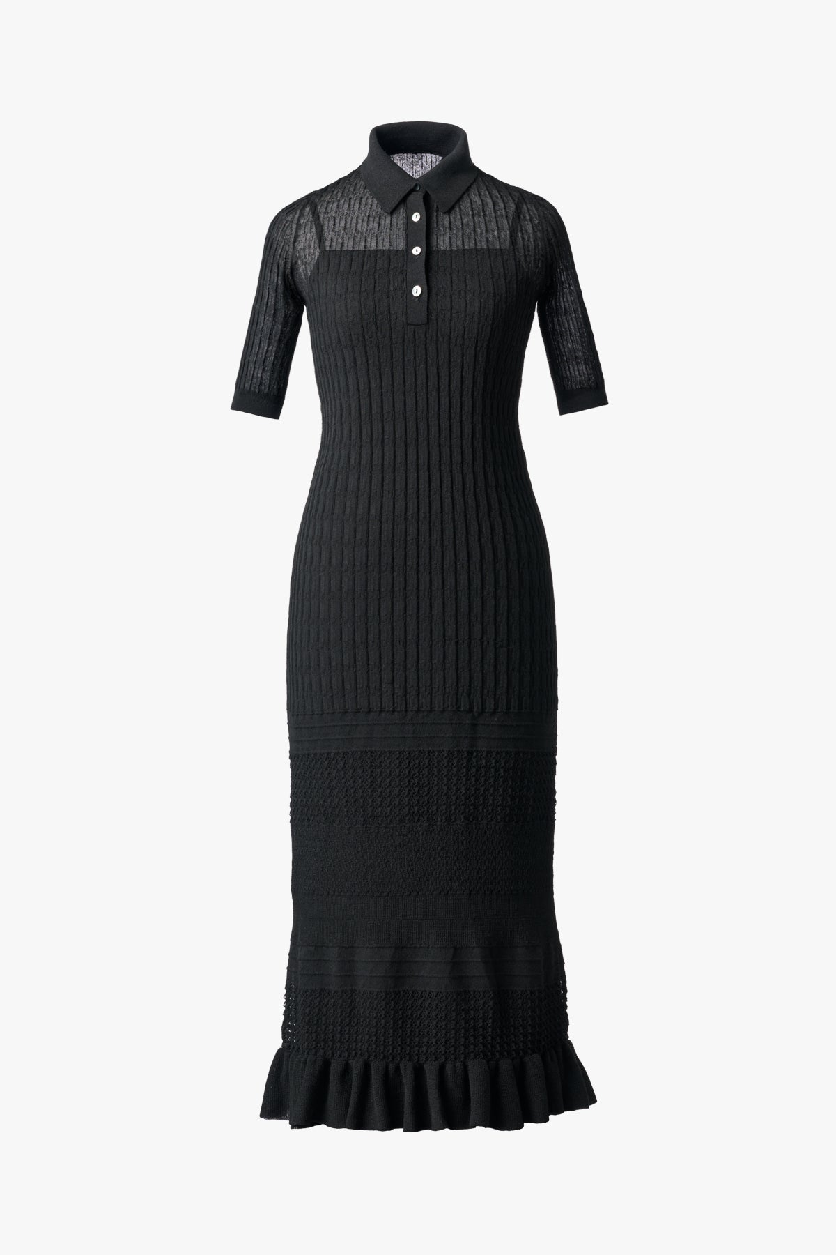 KNIT COMBI DRESS