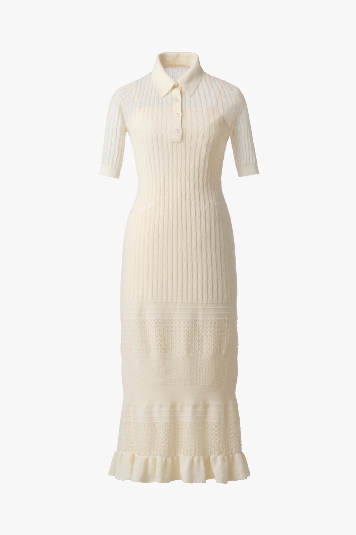 KNIT COMBI DRESS