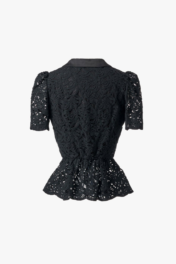 LACE PEPLUM BLOUSE