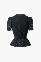 LACE PEPLUM BLOUSE