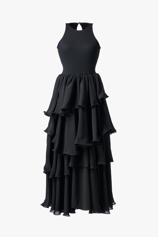 TIERED COMBI DRESS