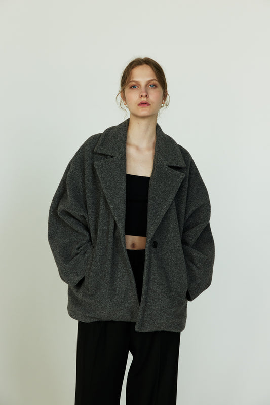 COCOON BOA COAT
