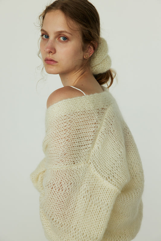 MOHAIR KNIT  CARDIGAN ＆ CHOUCHOU