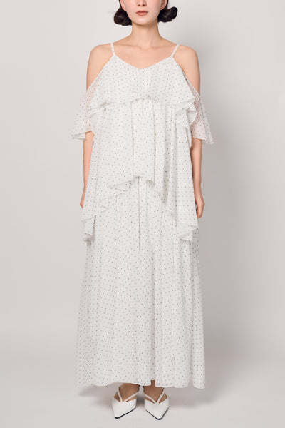 CHIFFON TIERED DRESS スナップ 3