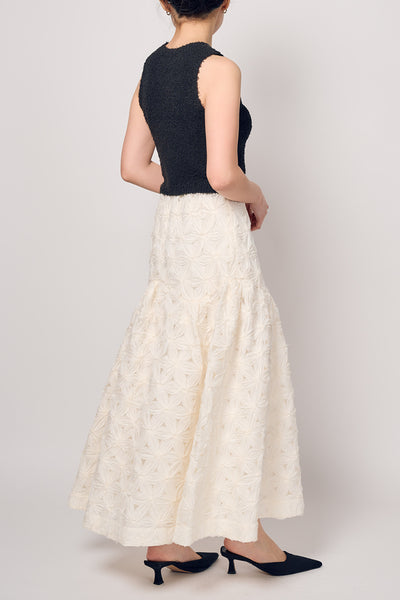 FLOWER MIDI SKIRT スナップ 5