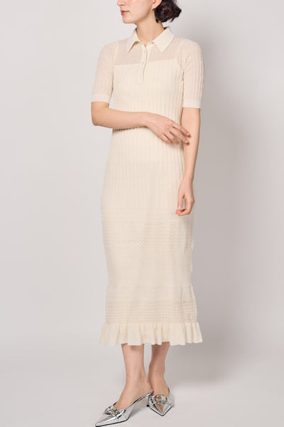 KNIT COMBI DRESS スナップ 3